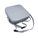 Maxbell Kids Booster Seat Cushion Chair Mat with Straps Children Dining Seat Booster Light Grey