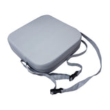 Maxbell Kids Booster Seat Cushion Chair Mat with Straps Children Dining Seat Booster Light Grey