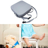 Maxbell Kids Booster Seat Cushion Chair Mat with Straps Children Dining Seat Booster Light Grey