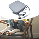 Maxbell Kids Booster Seat Cushion Chair Mat with Straps Children Dining Seat Booster Light Grey
