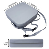 Maxbell Kids Booster Seat Cushion Chair Mat with Straps Children Dining Seat Booster Light Grey