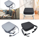 Maxbell Kids Booster Seat Cushion Chair Mat with Straps Children Dining Seat Booster Light Grey