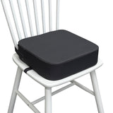 Maxbell Kids Booster Seat Cushion Chair Mat with Straps Children Dining Seat Booster Dark Grey