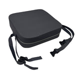 Maxbell Kids Booster Seat Cushion Chair Mat with Straps Children Dining Seat Booster Dark Grey