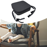 Maxbell Kids Booster Seat Cushion Chair Mat with Straps Children Dining Seat Booster Dark Grey