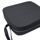 Maxbell Kids Booster Seat Cushion Chair Mat with Straps Children Dining Seat Booster Dark Grey