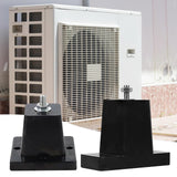 Maxbell 4Pcs Air Compressor Feet Bracket Mini Split Base Outdoor Anti Vibration Pads S