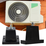 Maxbell 4Pcs Air Compressor Feet Bracket Mini Split Base Outdoor Anti Vibration Pads S