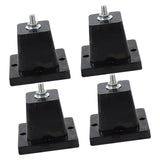 Maxbell 4Pcs Air Compressor Feet Bracket Mini Split Base Outdoor Anti Vibration Pads S
