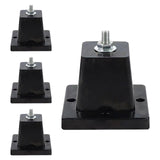 Maxbell 4Pcs Air Compressor Feet Bracket Mini Split Base Outdoor Anti Vibration Pads S