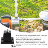 Maxbell 4Pcs Air Compressor Feet Bracket Mini Split Base Outdoor Anti Vibration Pads S