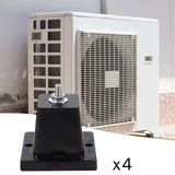 Maxbell 4Pcs Air Compressor Feet Bracket Mini Split Base Outdoor Anti Vibration Pads S