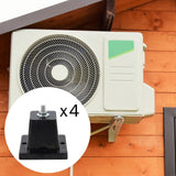 Maxbell 4Pcs Air Compressor Feet Bracket Mini Split Base Outdoor Anti Vibration Pads S
