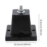 Maxbell 4Pcs Air Compressor Feet Bracket Mini Split Base Outdoor Anti Vibration Pads S