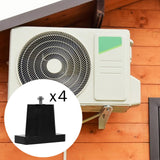 Maxbell 4Pcs Air Compressor Feet Bracket Mini Split Base Outdoor Anti Vibration Pads M