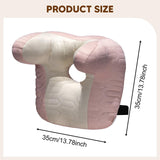 Maxbell Napping Pillow Lightweight Comfortable Headrest for Office Library Men Women Pink