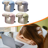 Maxbell Napping Pillow Lightweight Comfortable Headrest for Office Library Men Women Pink