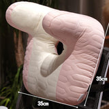 Maxbell Napping Pillow Lightweight Comfortable Headrest for Office Library Men Women Pink