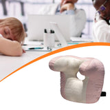 Maxbell Napping Pillow Lightweight Comfortable Headrest for Office Library Men Women Pink