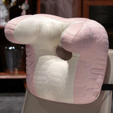 Maxbell Napping Pillow Lightweight Comfortable Headrest for Office Library Men Women Pink