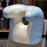 Maxbell Napping Pillow Lightweight Comfortable Headrest for Office Library Men Women Blue