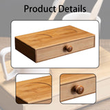 Maxbell Bathroom Countertop Organizer Drawer Bamboo Versatile for Office Dorm Pantry