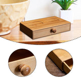 Maxbell Bathroom Countertop Organizer Drawer Bamboo Versatile for Office Dorm Pantry