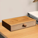 Maxbell Bathroom Countertop Organizer Drawer Bamboo Versatile for Office Dorm Pantry