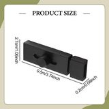 Maxbell Door Latch Easy to Install Slide Latch Lock for Garden Office Indoor Outdoor black