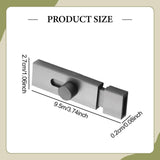 Maxbell Door Latch Easy to Install Slide Latch Lock for Garden Office Indoor Outdoor gray