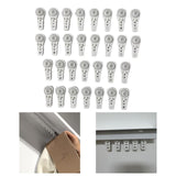 Maxbell 30Pcs Curtain Ball Bearing Carriers Spare Parts Direct Replaces for Curtains