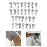 Maxbell 30Pcs Curtain Ball Bearing Carriers Spare Parts Direct Replaces for Curtains