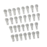 Maxbell 30Pcs Curtain Ball Bearing Carriers Spare Parts Direct Replaces for Curtains
