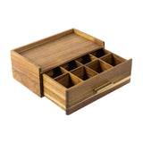 Maxbell Wooden Tea Bag Organizer Elegant Tea Station Chest for Office Cabinet Drawer