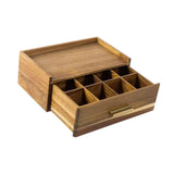 Maxbell Wooden Tea Bag Organizer Elegant Tea Station Chest for Office Cabinet Drawer