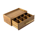 Maxbell Wooden Tea Bag Organizer Elegant Tea Station Chest for Office Cabinet Drawer