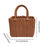 Maxbell Picnic Basket with Handle Practical Market Basket for Kitchen Fruits Outdoor A
