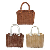 Maxbell Picnic Basket with Handle Practical Market Basket for Kitchen Fruits Outdoor A