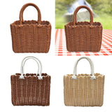 Maxbell Picnic Basket with Handle Practical Market Basket for Kitchen Fruits Outdoor A