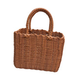 Maxbell Picnic Basket with Handle Practical Market Basket for Kitchen Fruits Outdoor A