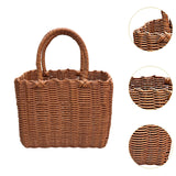 Maxbell Picnic Basket with Handle Practical Market Basket for Kitchen Fruits Outdoor A