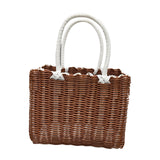 Maxbell Picnic Basket with Handle Practical Market Basket for Kitchen Fruits Outdoor B