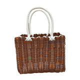 Maxbell Picnic Basket with Handle Practical Market Basket for Kitchen Fruits Outdoor B