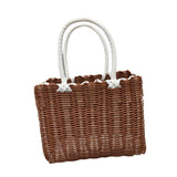 Maxbell Picnic Basket with Handle Practical Market Basket for Kitchen Fruits Outdoor B