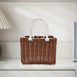 Maxbell Picnic Basket with Handle Practical Market Basket for Kitchen Fruits Outdoor B