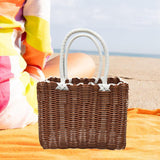 Maxbell Picnic Basket with Handle Practical Market Basket for Kitchen Fruits Outdoor B