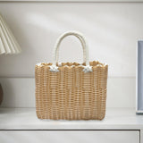 Maxbell Picnic Basket with Handle Practical Market Basket for Kitchen Fruits Outdoor C