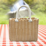 Maxbell Picnic Basket with Handle Practical Market Basket for Kitchen Fruits Outdoor C