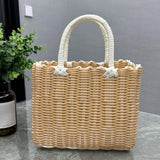 Maxbell Picnic Basket with Handle Practical Market Basket for Kitchen Fruits Outdoor C