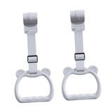 Maxbell Kids Playpen Pull up Rings Improve Balance Lightweight Walking Training Tool Gray